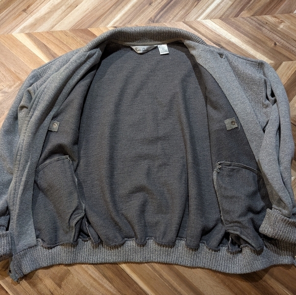 Vintage Unique Pierre Cardin‎ Bomber Sweater - Picture 5 of 12